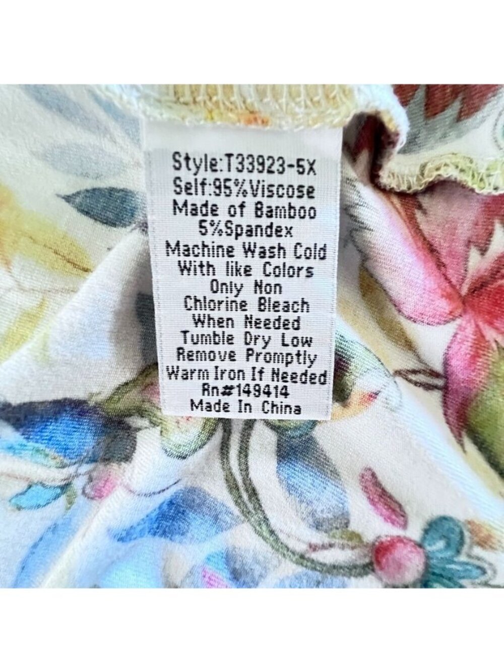 Johnny Was Womens Sz 2X Blu Easy Fit Midi Dress Soft Boho Floral Flowy Summer - Picture 10 of 16